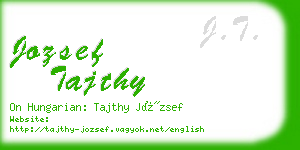 jozsef tajthy business card